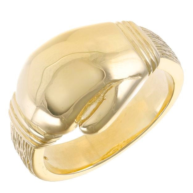 GOLD BOXING GLOVE RING