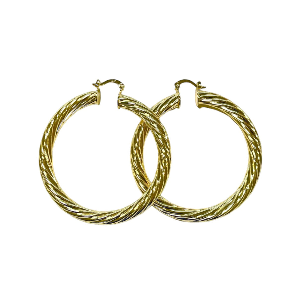 GOLD TWIST EARRINGS