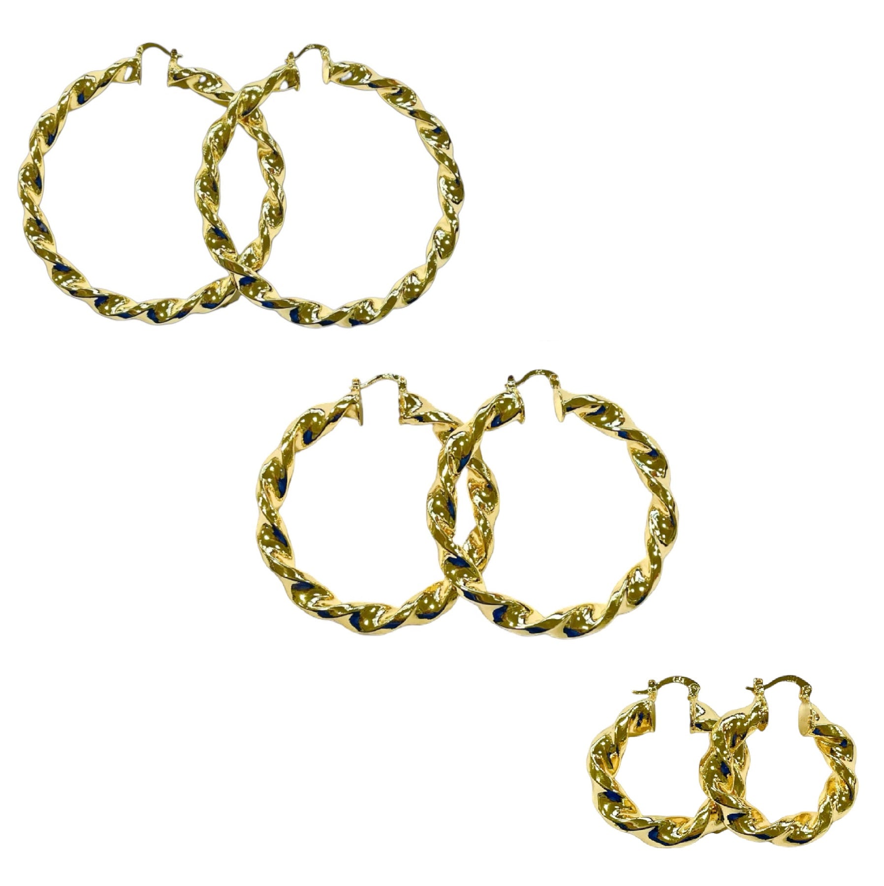 GOLD TWIST EARRINGS