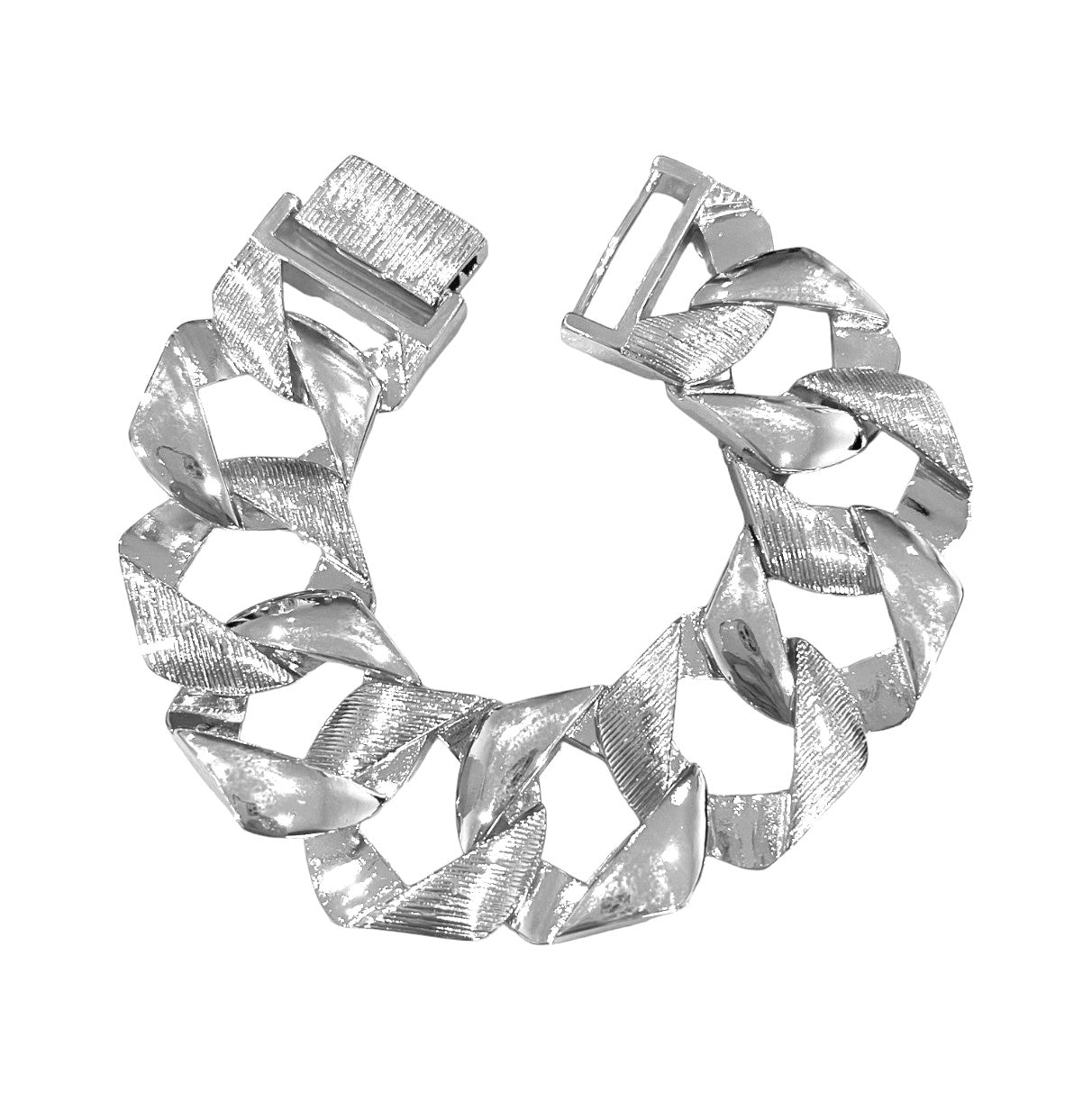 Extra Large Cuban Bracelet Silver