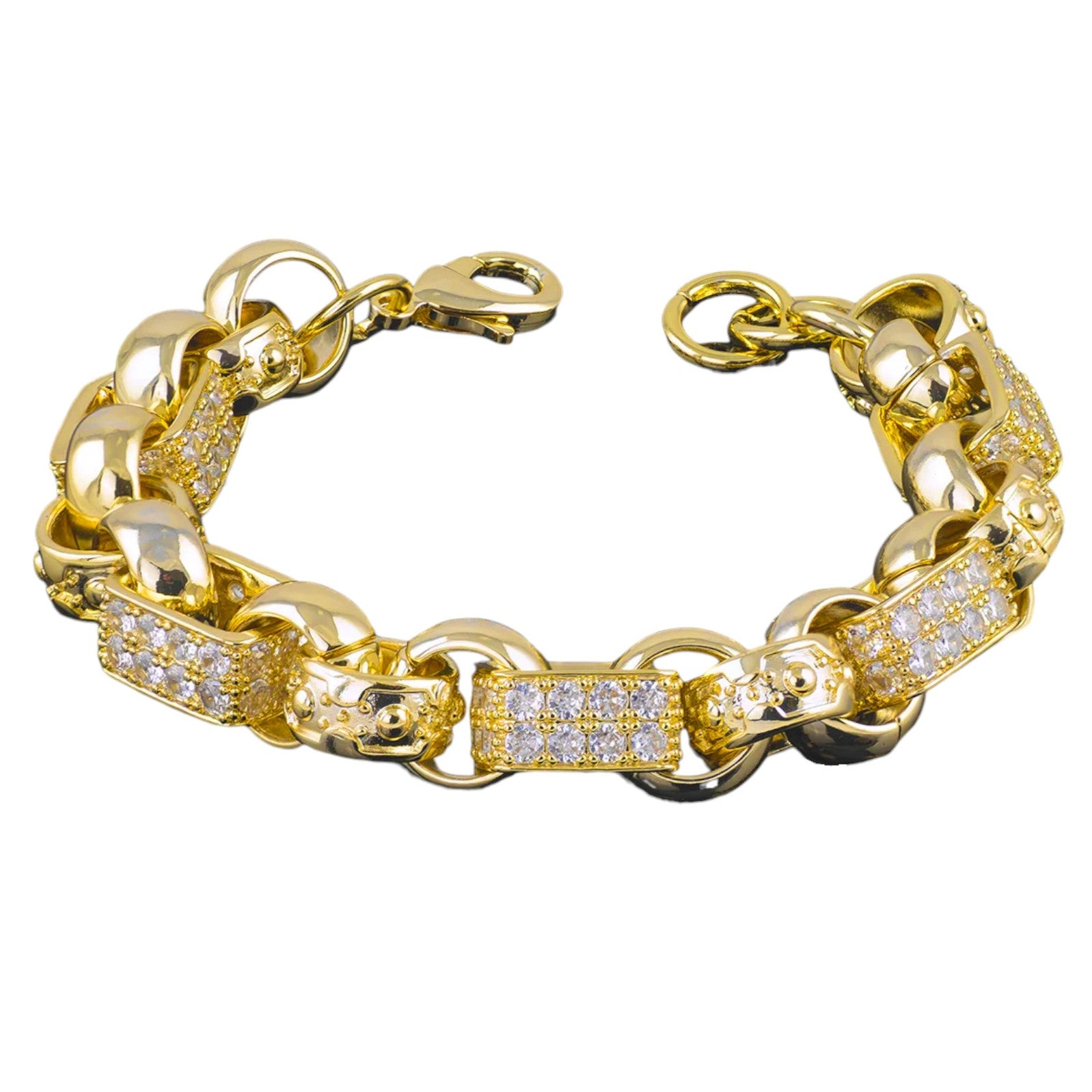 GOLD & SILVER ICED OUT BRACELET