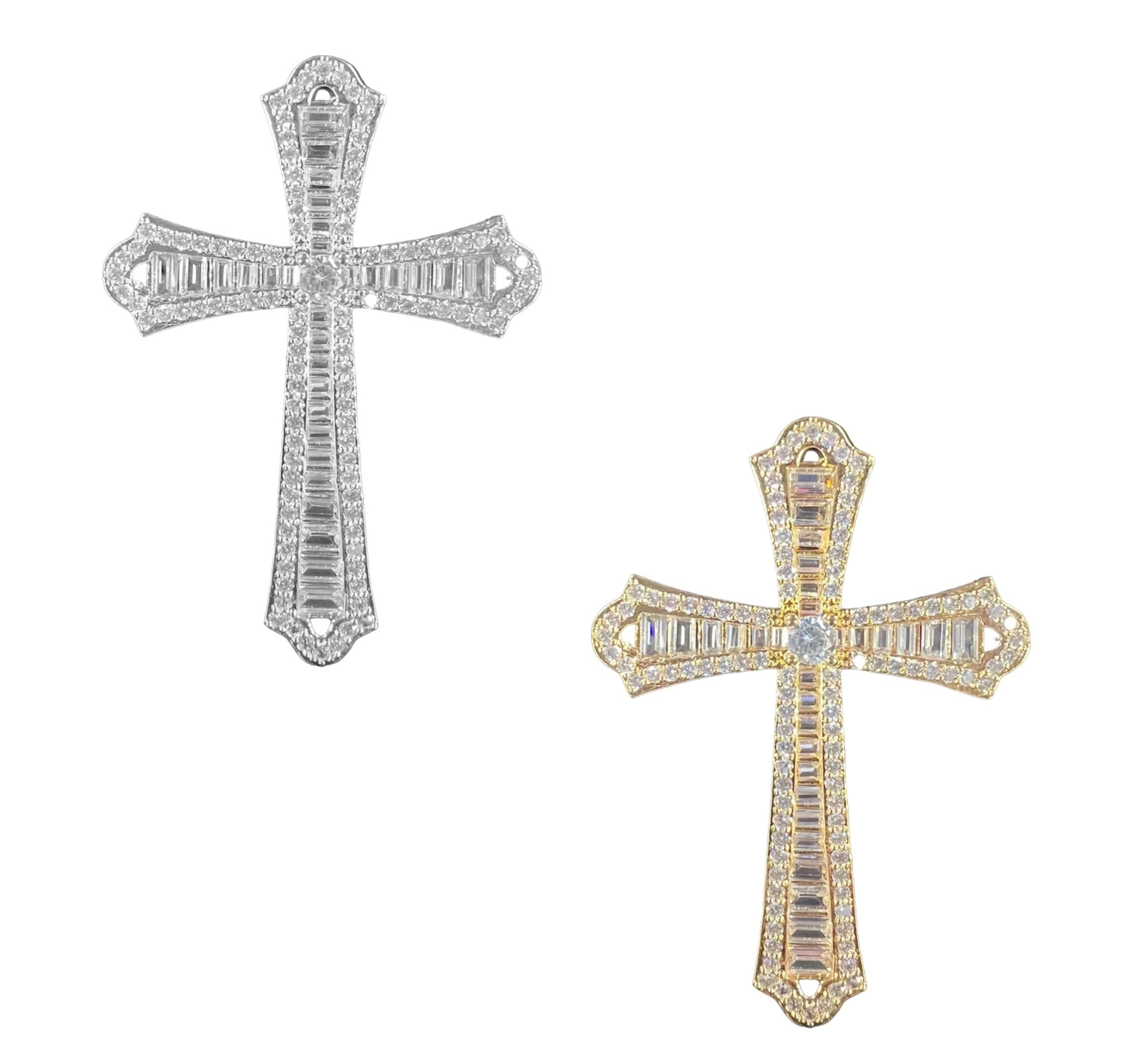Rankins Cross with Chain Silver & Gold