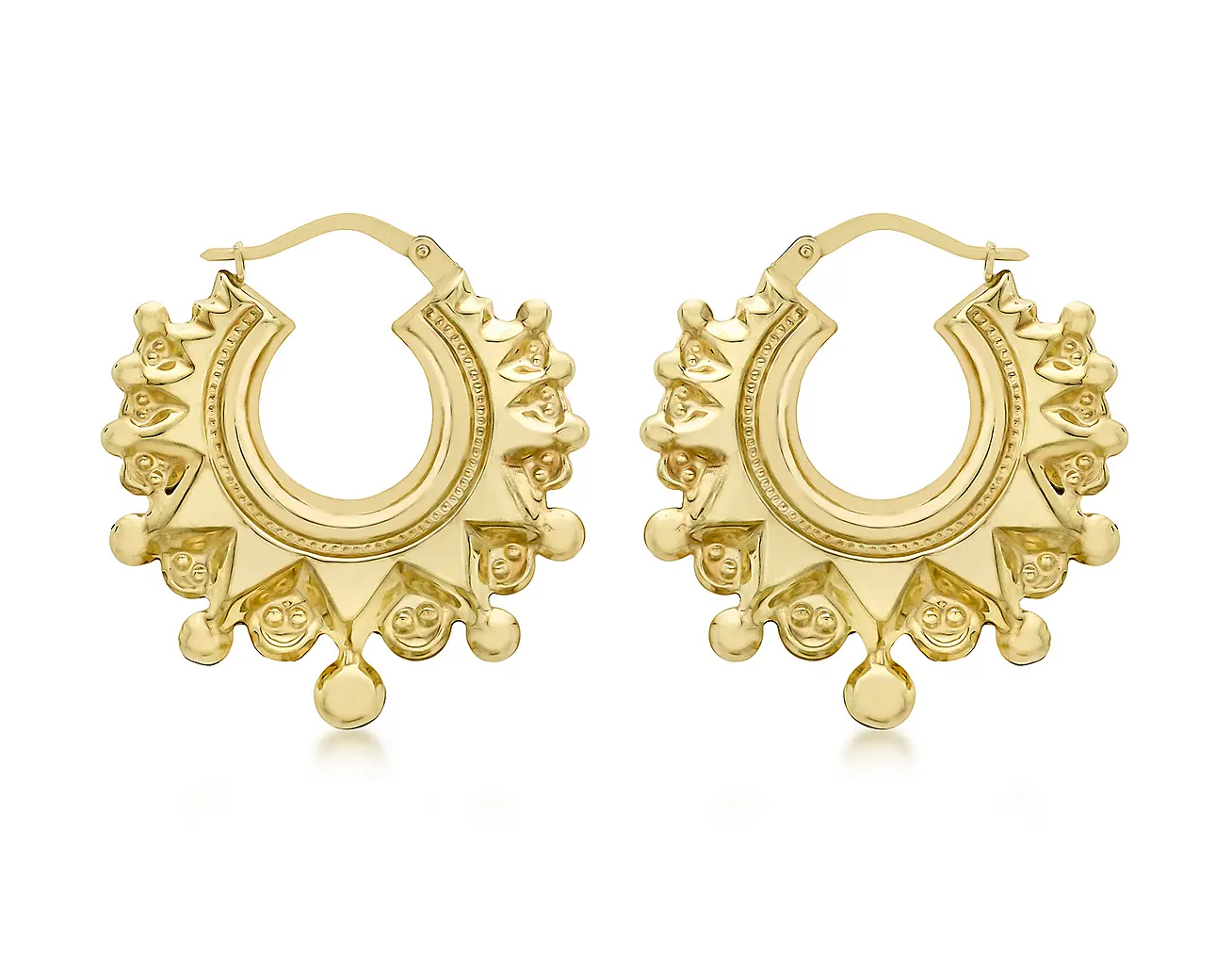 GOLD CREOLE EARRINGS